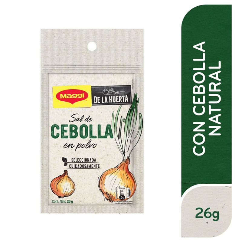 Sal de Cebolla Sazonador Maggi De La Huerta Bolsa Resellable - 26 g
