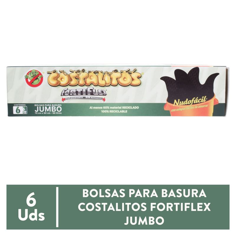 Costalitos Nudo Fac Jumbo Fortiflex 6Ea