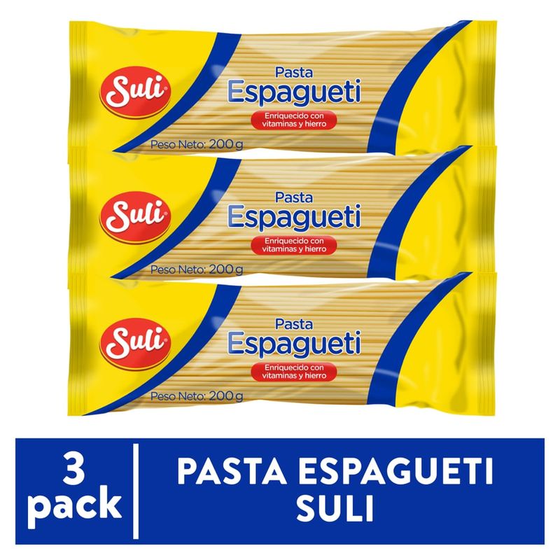 Pasta Suli Espagueti 3 PACK - 200 g