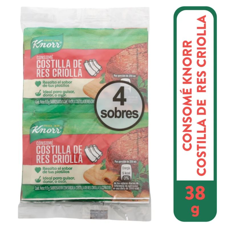 Consomé Knorr sabor costilla – 38 g