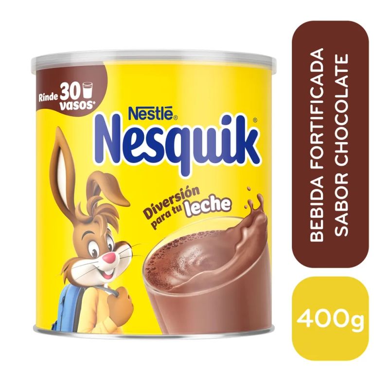 Bebida En Polvo Nesquik Sabor A Chocolate - 400 g