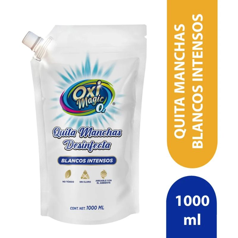 Quitamanchas Oxi Magic Líquido para ropa Blanca Doypack - 1000 ml