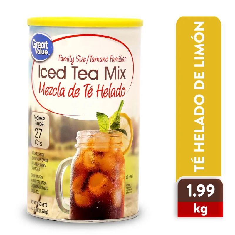 Te Frio Great Value En Polvo Sabor Limón - 1.99 kg