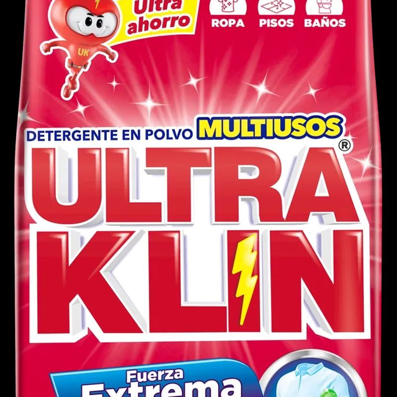 Detergente en Polvo Ultraklin Fuerza Extrema -4500g