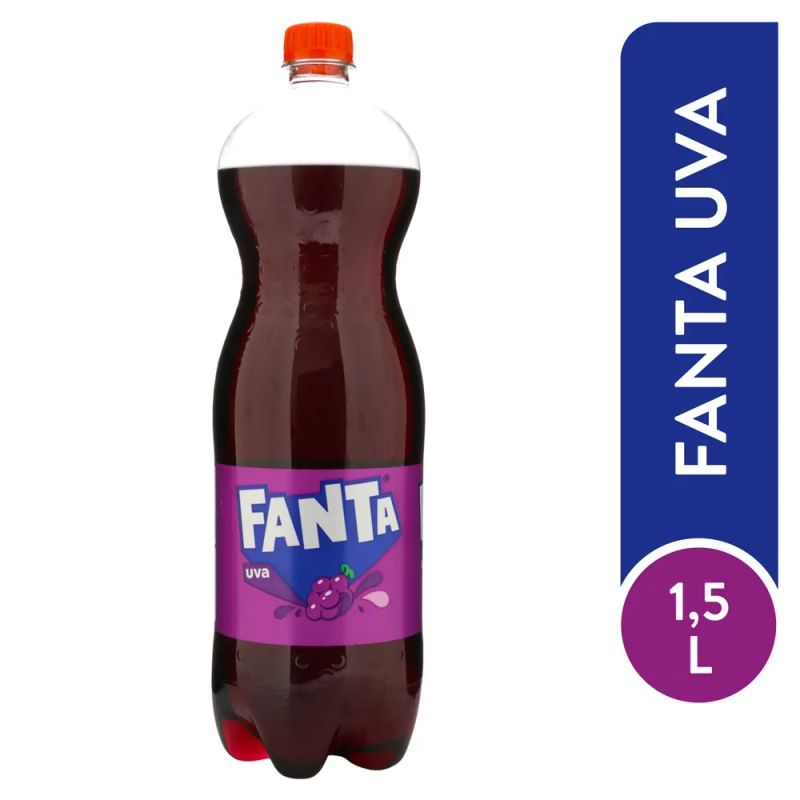 Bebida carbonatada Fanta uva - 1500 ml