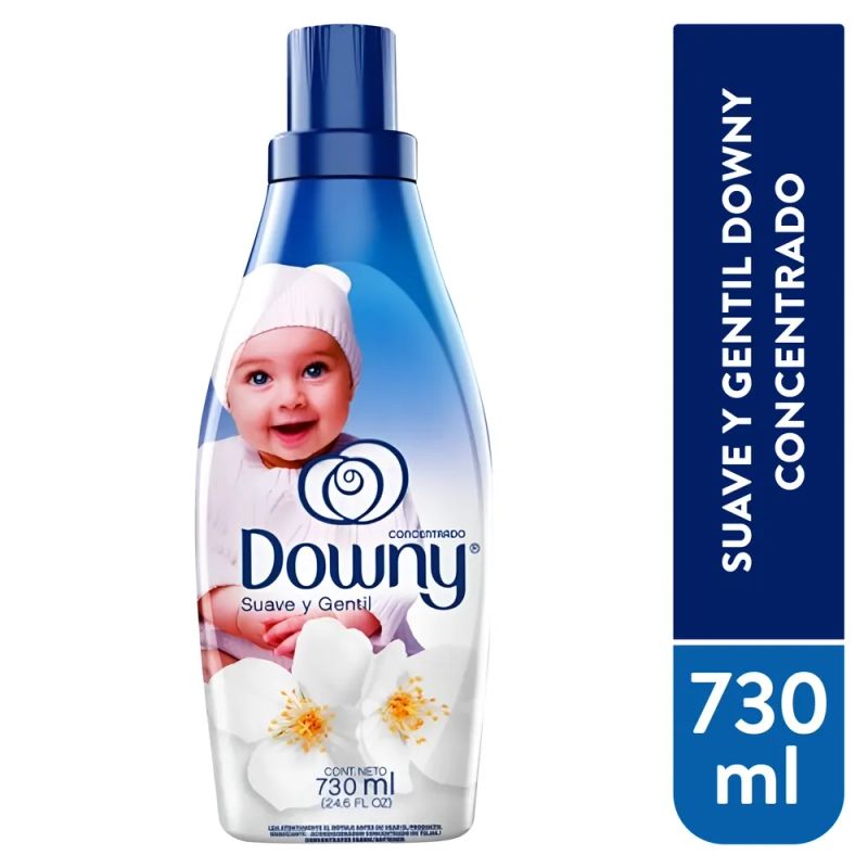 Suavizante líquido Downy concentrado suave y gentil - 730 ml
