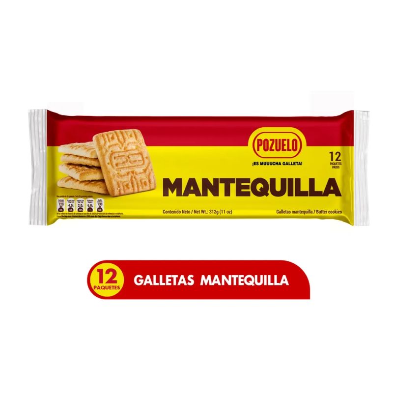 Galleta Pozuelo Mantequilla - 312 g