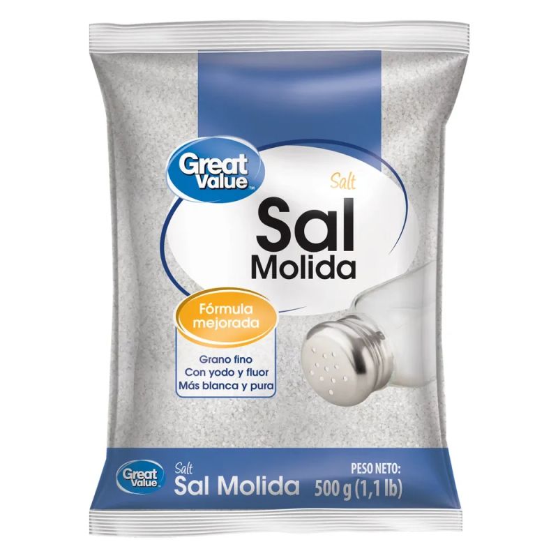 Sal Great Value Molida - 500 g