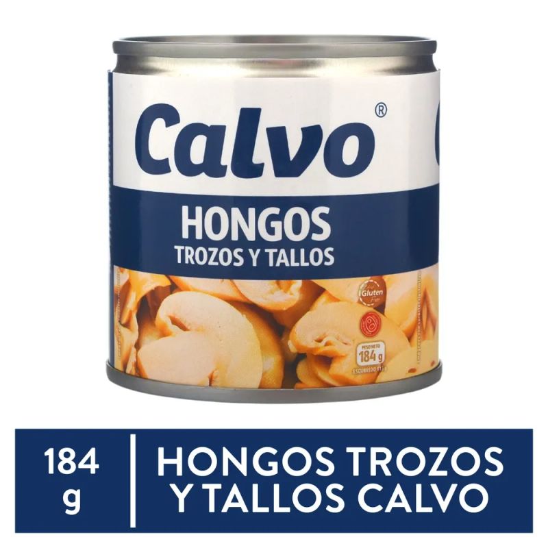 Hongos Calvo trozos y tallos - 184 g