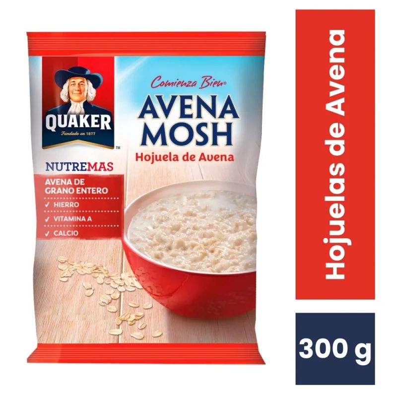 Hojuelas de Avena Quaker Avena Mosh - 300 g