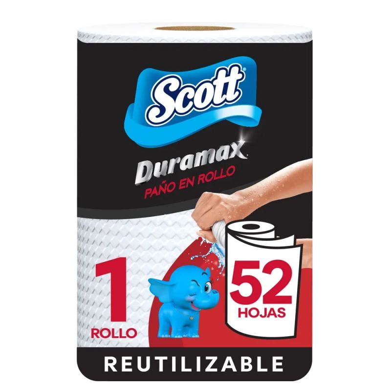 Toalla de Papel Reutilizable Scott Duramax  52 Hojas - 1 Rollo
