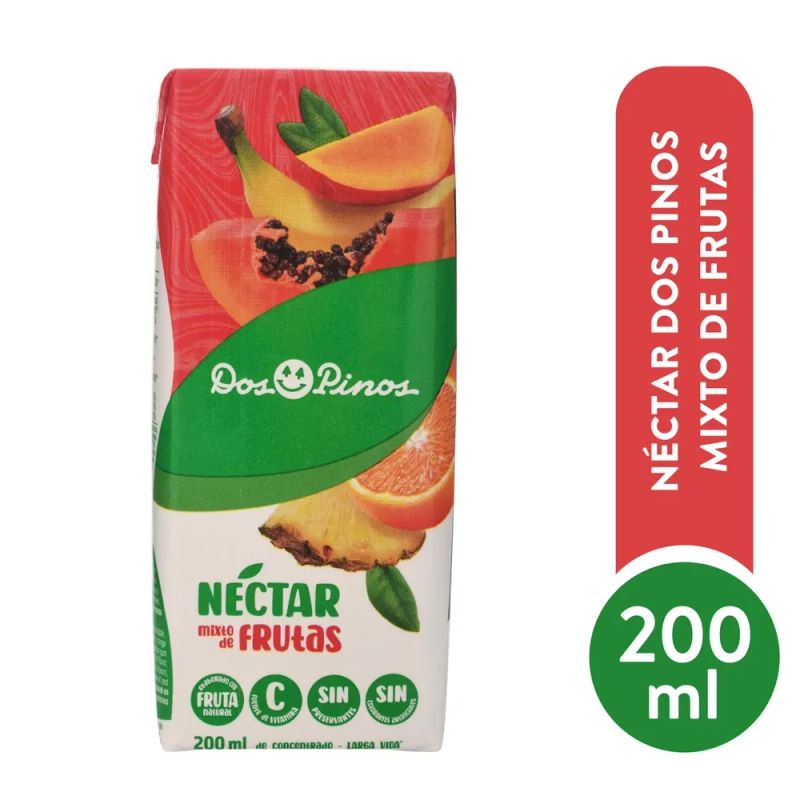 Néctar Dos Pinos sabor frutas Mixt Tetra - 200 ml