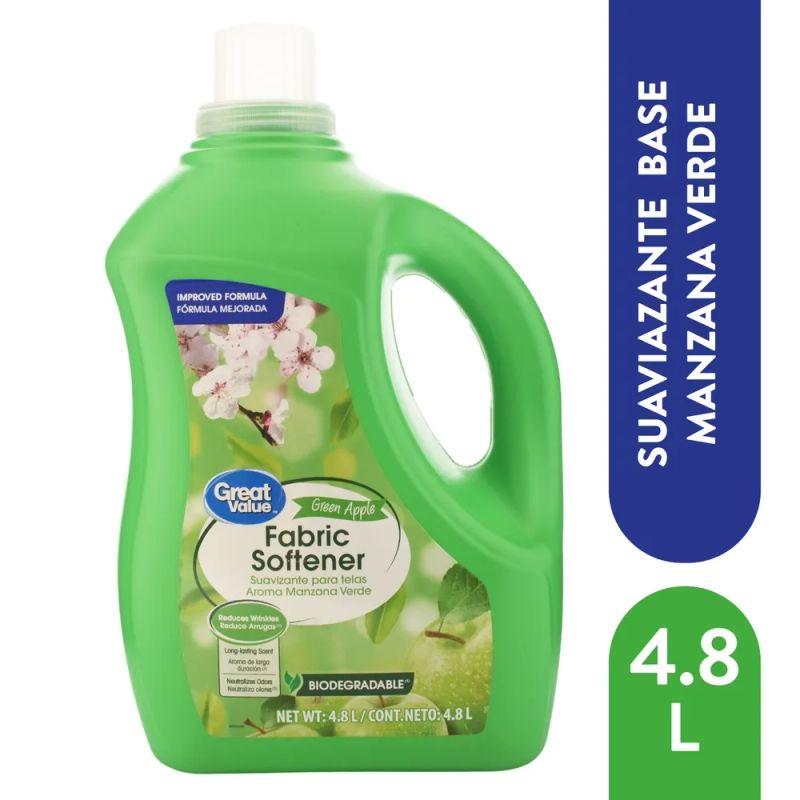 Suavizante Regular Great Value Suav Gv Manzana Verde Bt 4800ml