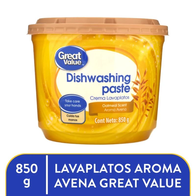 Lavaplatos Great Value con avena - 850 g