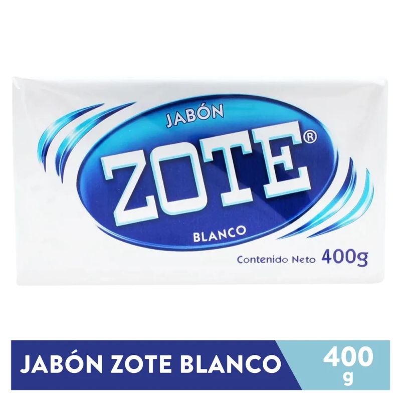 Jabón Zote blanco en barra - 400 g