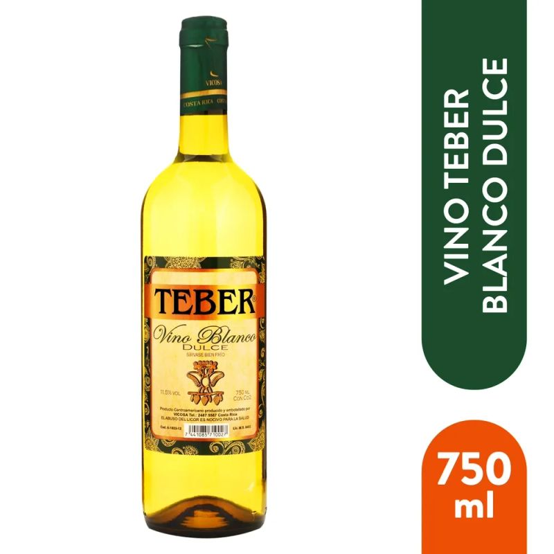Vino Blanco Teber Dulce - 750ml
