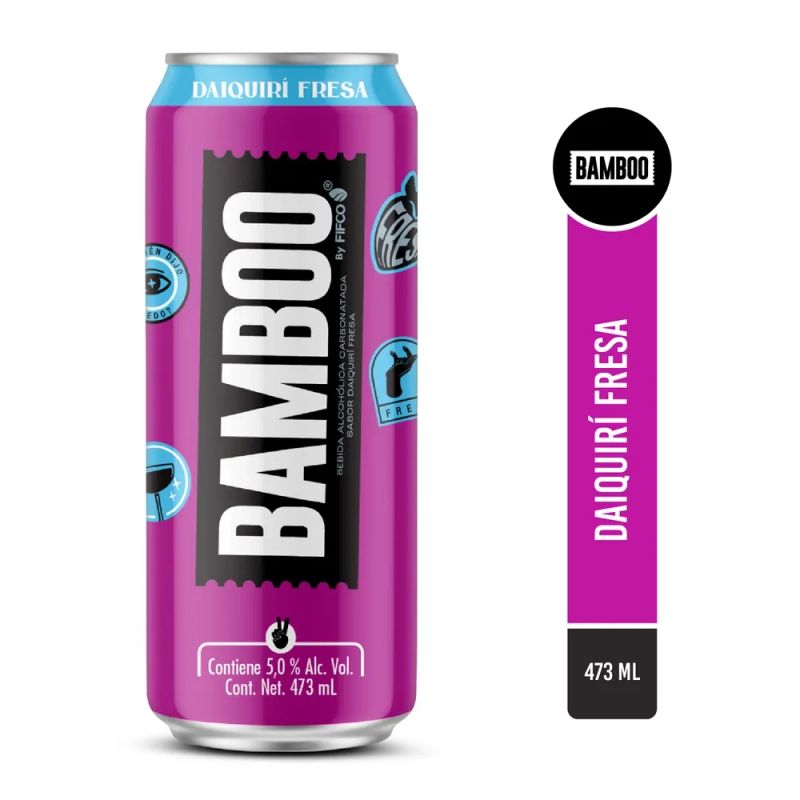 Bebida alchólica Bamboo Daiquirí Fresa - 473 ml