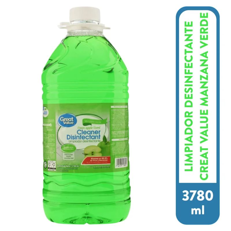 Great Value Desinfect Manzana Ver 3780ml