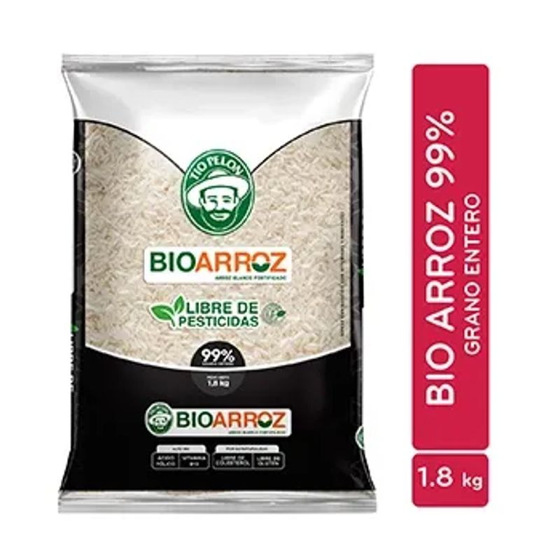 Arroz Tío Pelón bio 99% grano entero - 1,8 kg