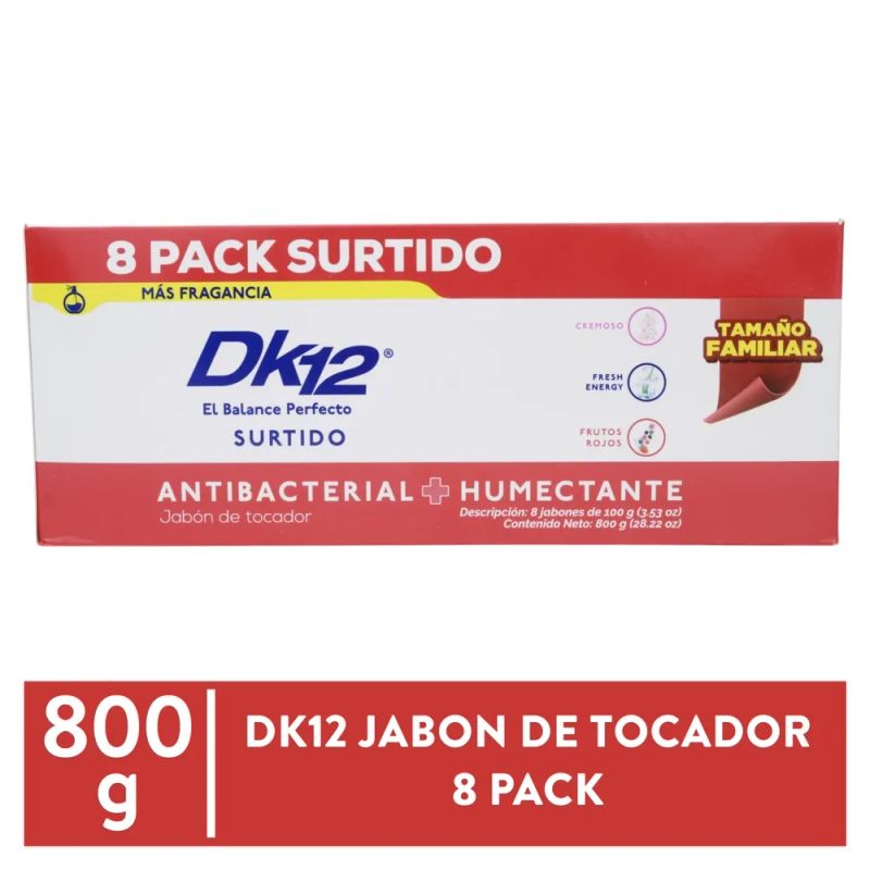 Jabón Dk12 De Tocador Surtido 8 Pack - 800 g