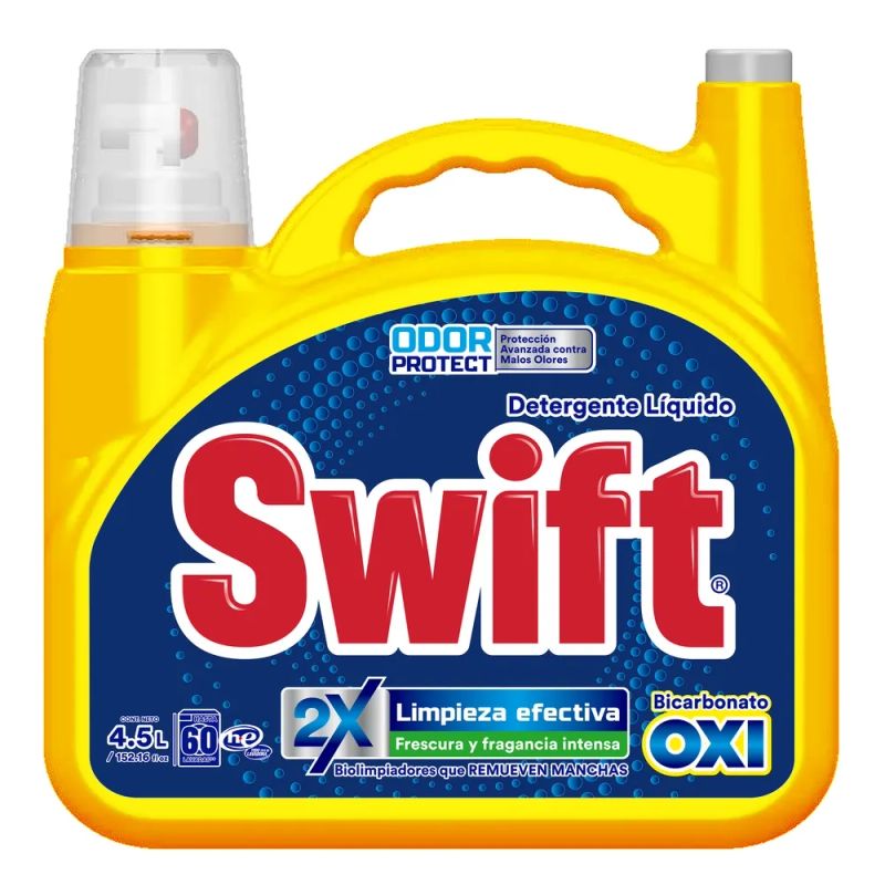 Detergente Swift Oxi líquido bicarbonato - 4.5 L