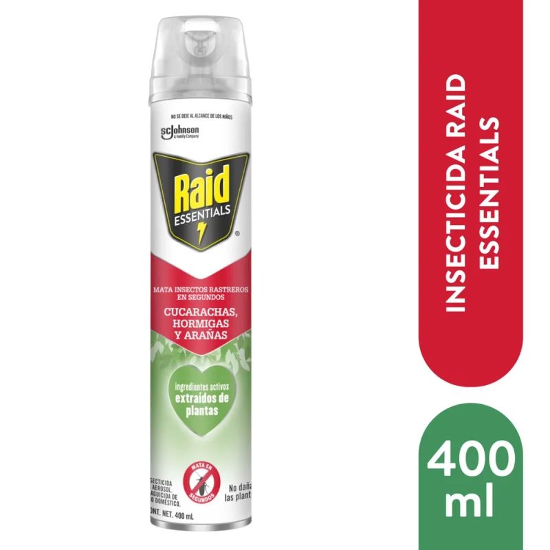 Insecti Aerosol Raid Essentials Ra 400ml
