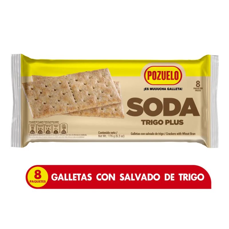 Galletas Pozuelo Soda Trigo Plus - 176 g