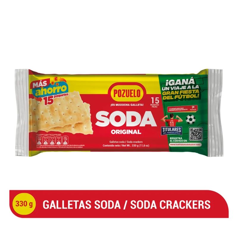 Galletas Pozuelo Soda Original - 330 g