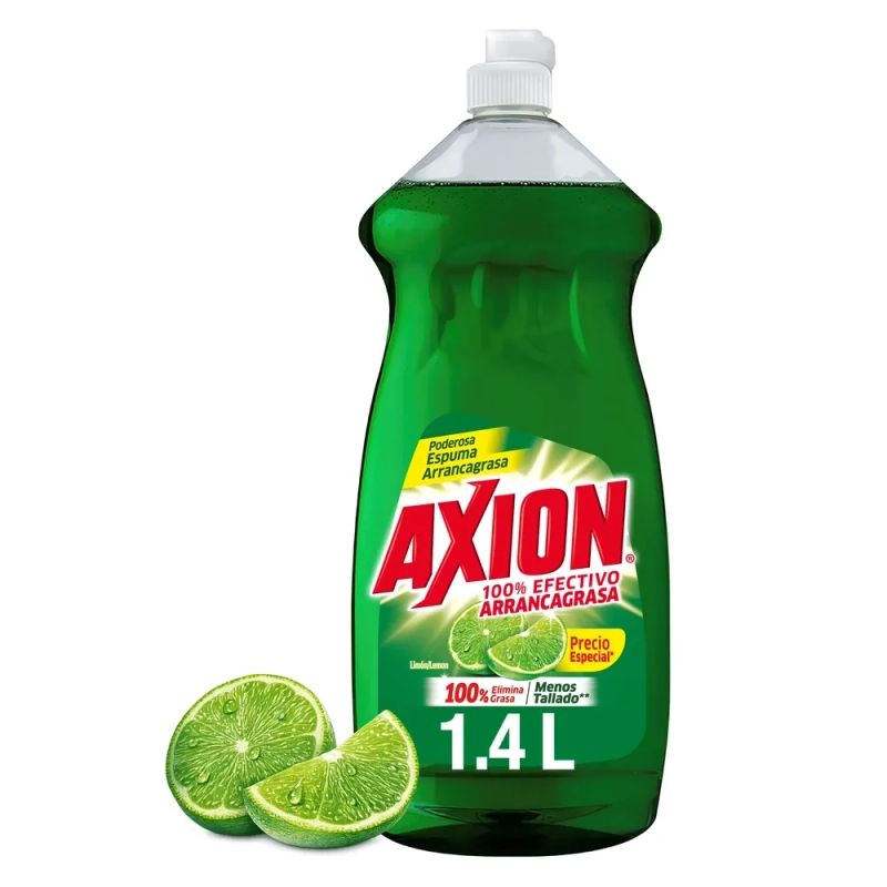 Detergente Axion Lavatrastes Líquido Limón - 1.4 L