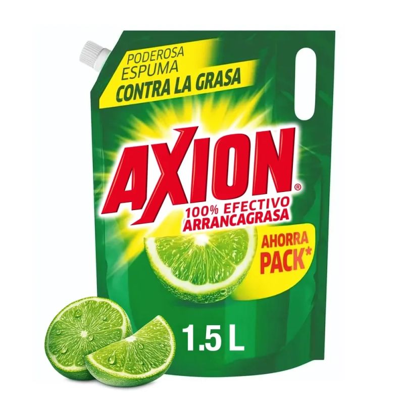 Lavaplatos Axion Limón Líquido - 1.5 L