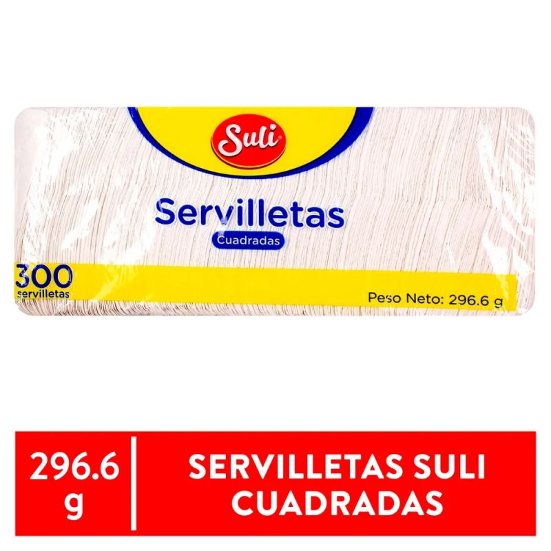 Servilleta Suli Cuadrada - 300 Unidades