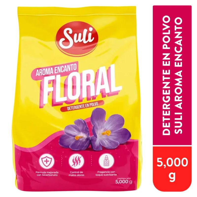 Detergente Suli En Polvo Aroma Floral - 5000 g
