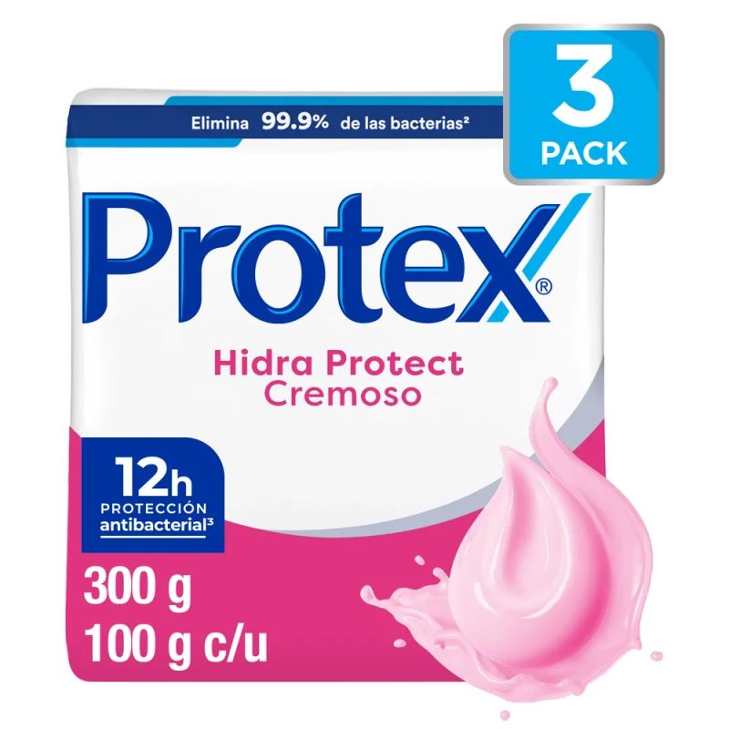Jabón en Barra Protex hidra protect cremoso 3 pack - 300 g