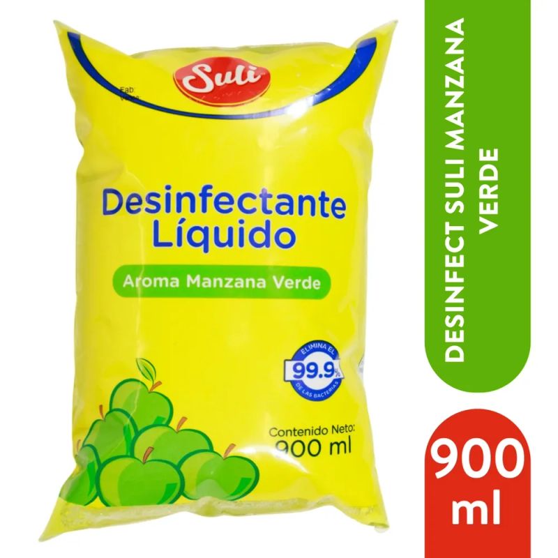 Desinfect Suli Manzana Verde Bolsa 900ml