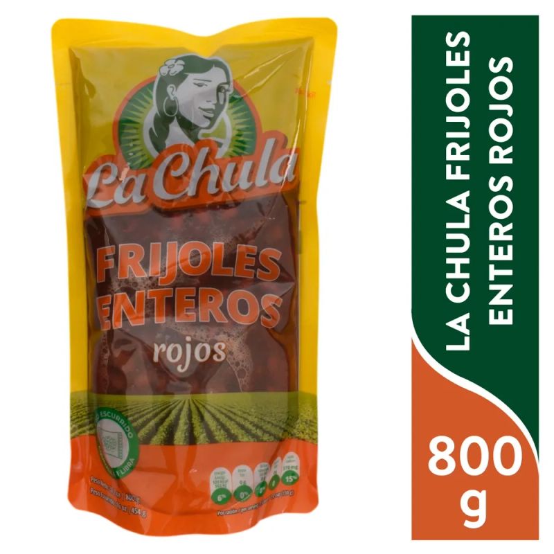 Frijoles La Chula Rojo Enteros - 800 g