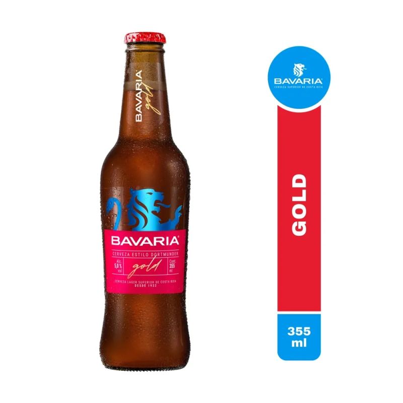 Cerveza Botella Bavaria Gold Desechable - 350 ml