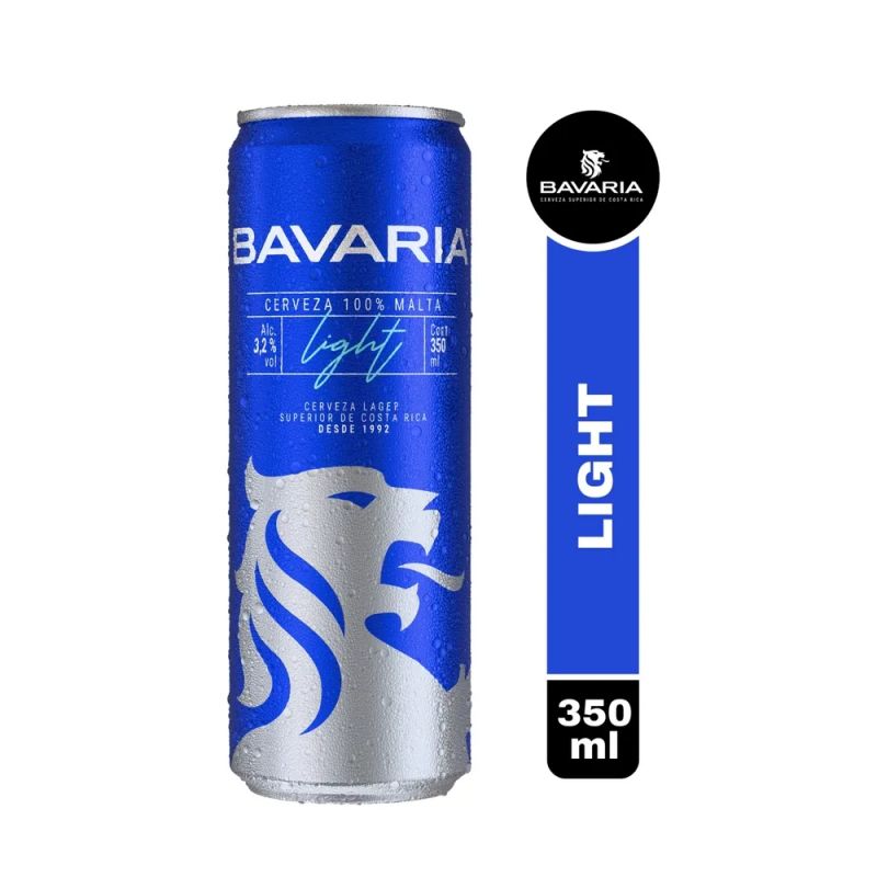 Cerveza Bavaria Light Lata Sleek - 350 ml