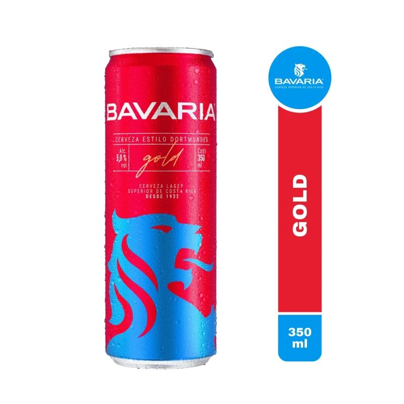 Cerveza Bavaria Gold Lata Sleek - 350 ml