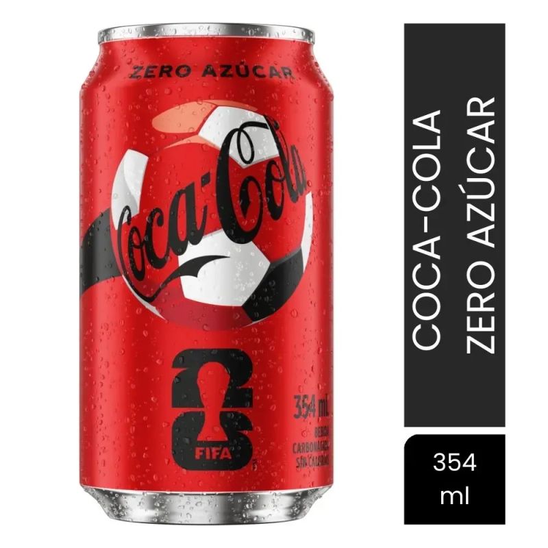 Gaseosa Coca Cola Sin azúcar Lata - 354 ml