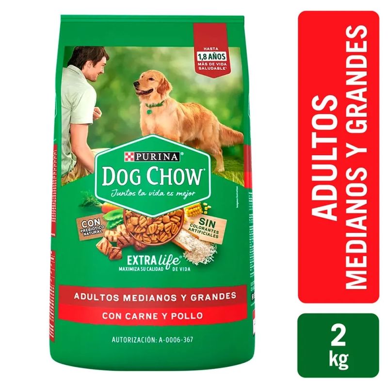 Alimento para perro Purina Dog Chow Adulto medianos y grandes - 2 kg