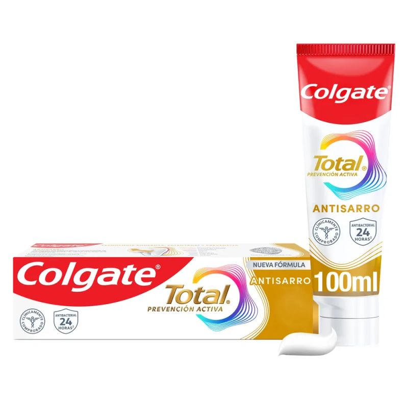 Pasta Dental Colgate Total Anti Sarro Prevención Activa - 100 ml