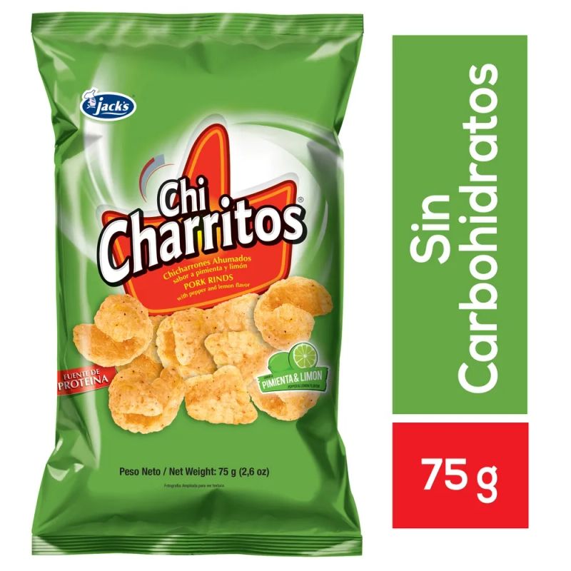 Snack Jack's chicharritos pimienta y limón - 75 g