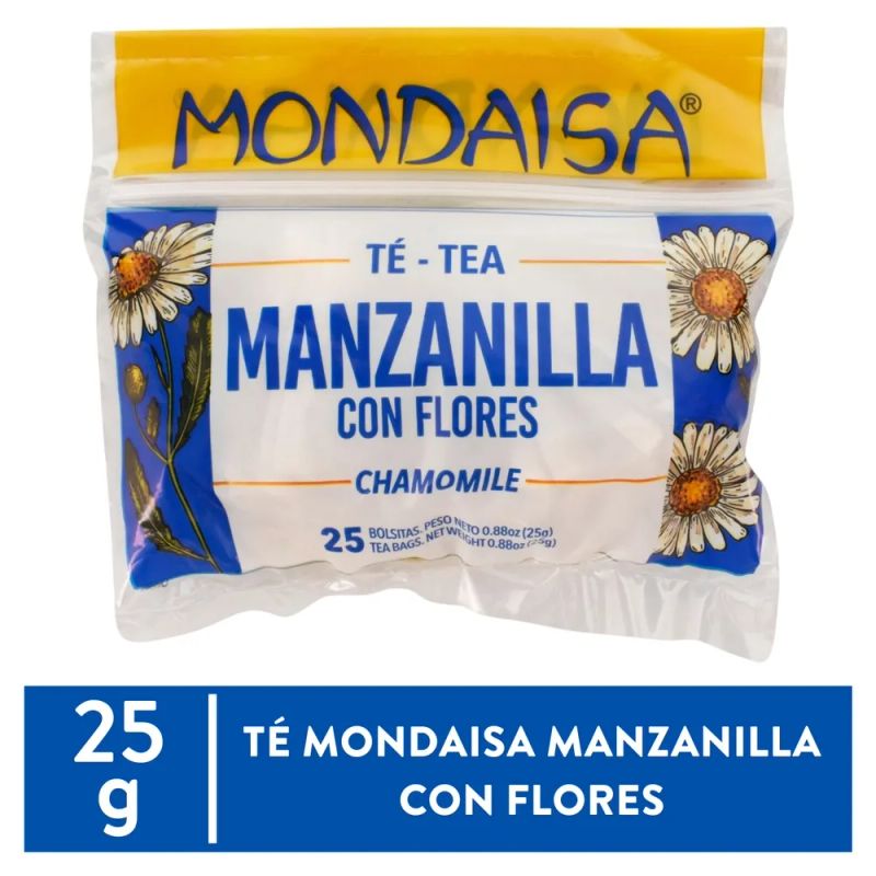 Té Mondaisa de hierbas manzanilla bolsa 25 Uds - 25 g