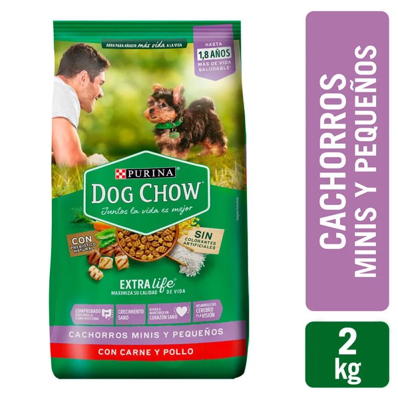 Alimento Dog Chow para cachorro raza pequeña - 2 kg
