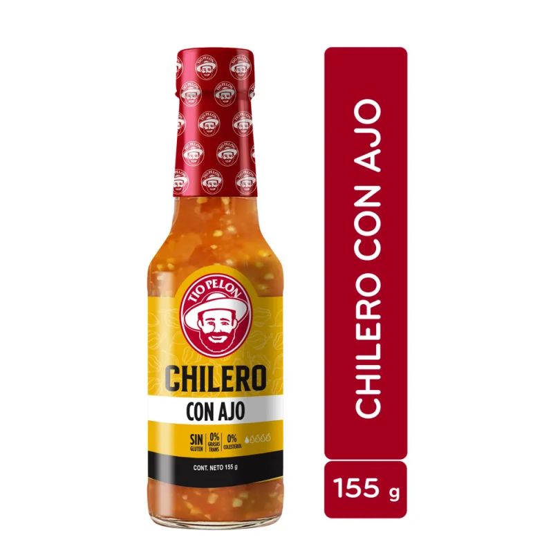 Chilero TÍO PELÓN con ajo - 155 g