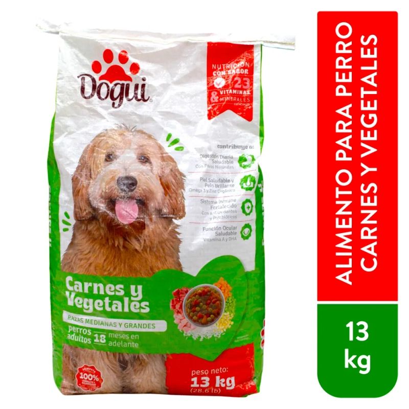 Alimento Dogui para perro adulto sabor carne y  vegetales - 13000 g