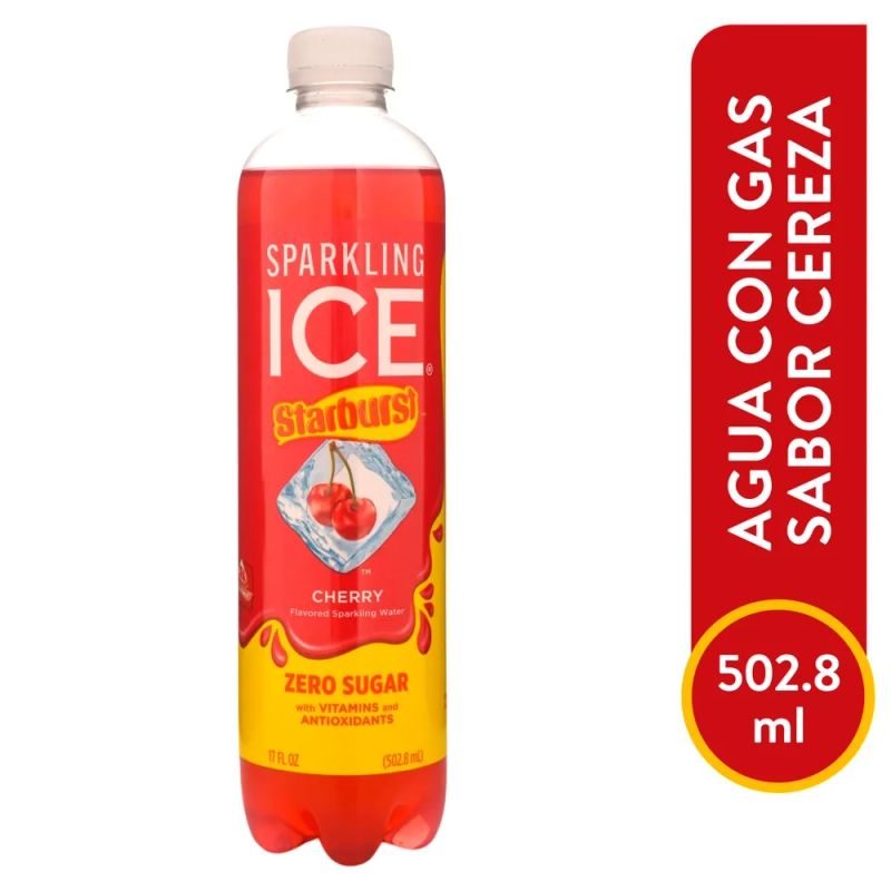 Sparkling Ice Starburst Cereza 502 ml