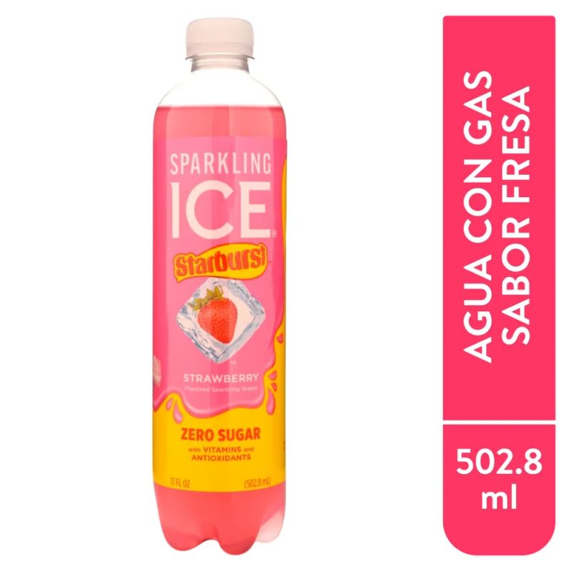 Sparkling Ice Starburst Fresa 502 ml