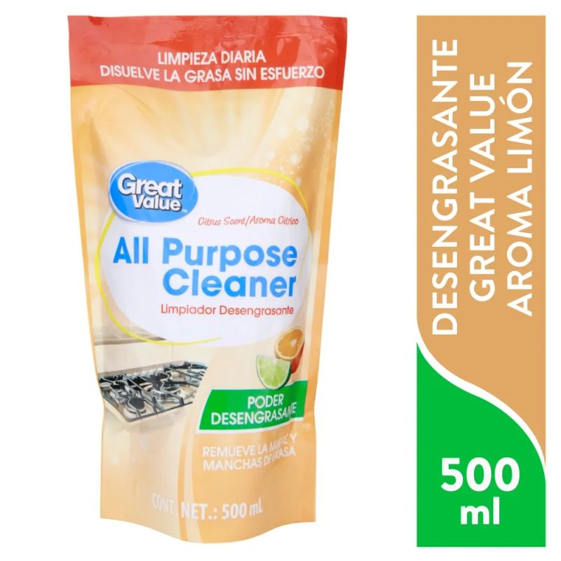 Desengrasante Great Value Aroma Limón - 500 ml