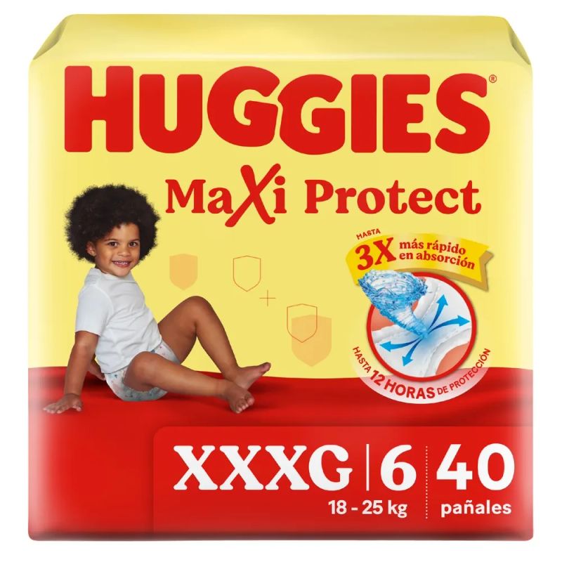 Pañales Huggies Maxi Protect Etapa 6/XXXG - 40 Unidades